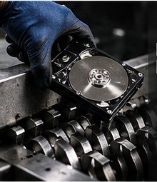 Secure data destruction for retired hard drives and IT equipment